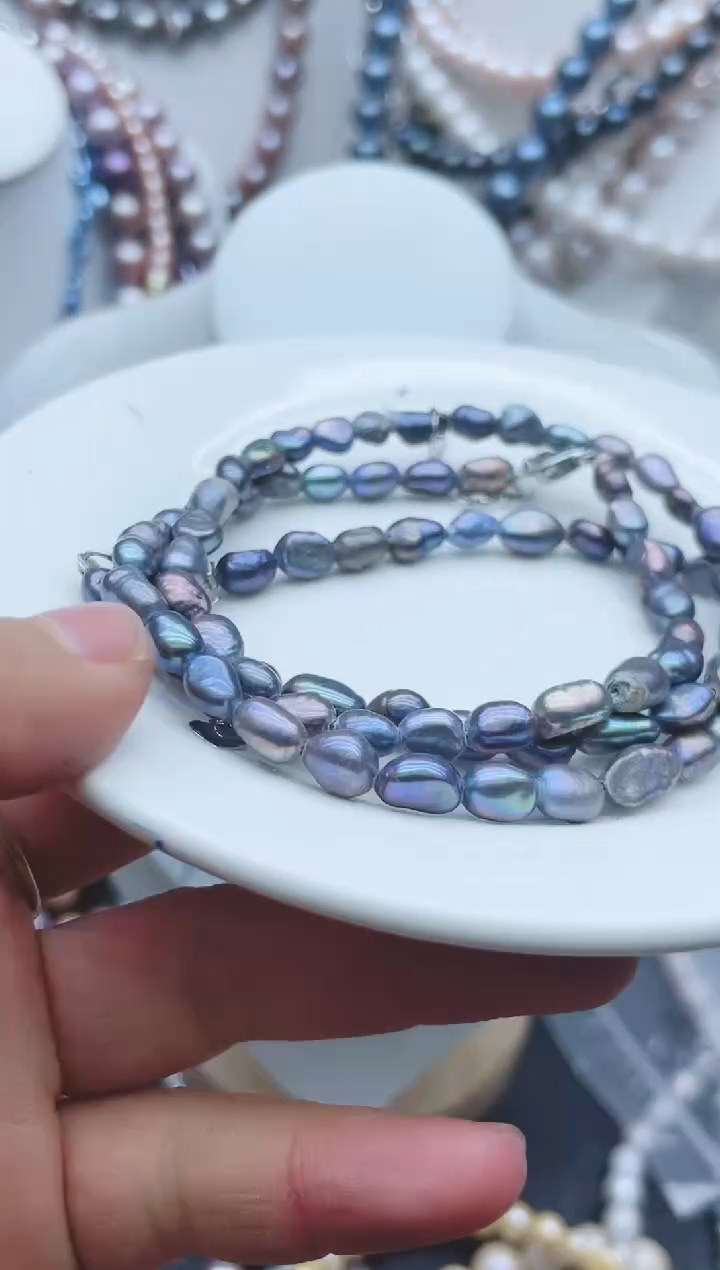 【闪购商品】淡水珍珠颈饰钛钢1