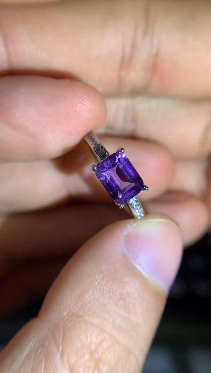 【闪购商品】水晶戒指合金天然