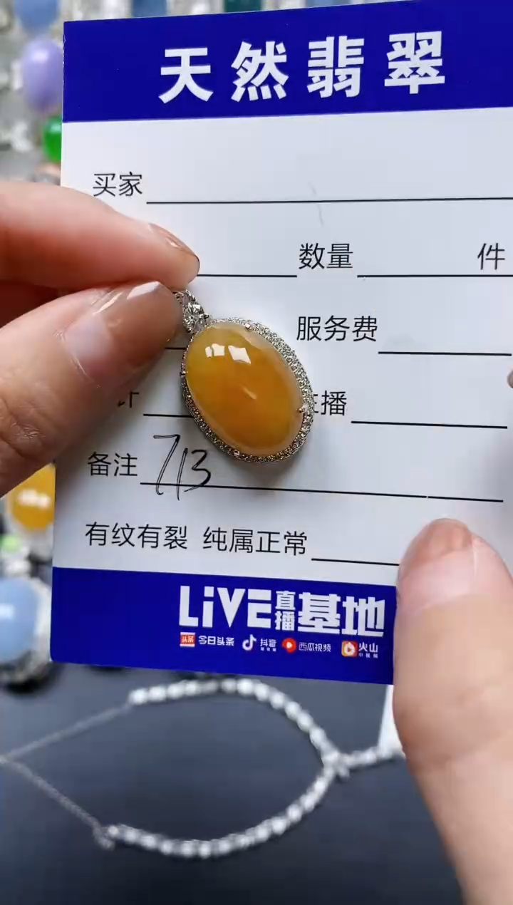 【闪购商品】翡翠颈饰银S925镶嵌0713