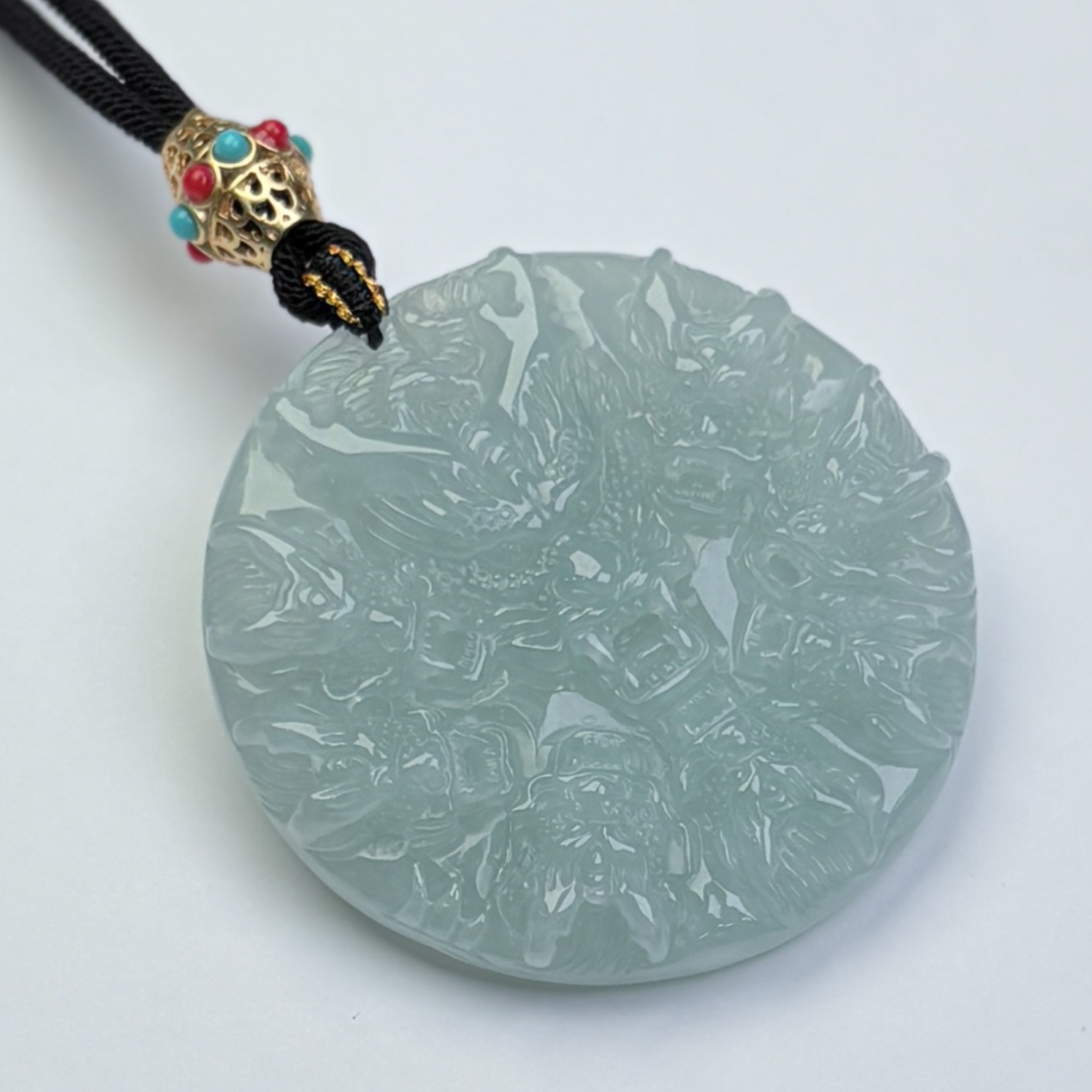 319020/天然缅甸翡翠A货九龙  多样性一件发