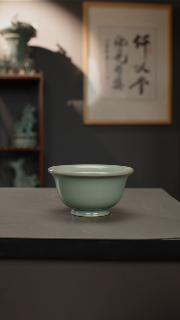 【闪购商品】杯仿古釉原矿压手杯