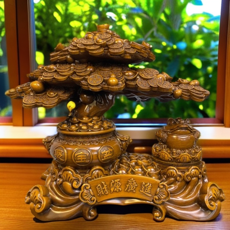 【财源广进】A款发财树客厅家居玄关装饰品店铺开业送礼佳品摆件