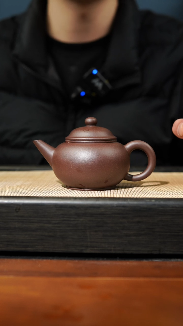 【闪购商品】紫砂茶壶老紫泥水平，166cc