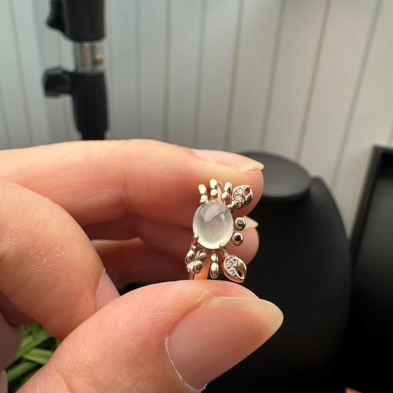 缅甸A货银镶尺寸6.5 5.2 3.1 