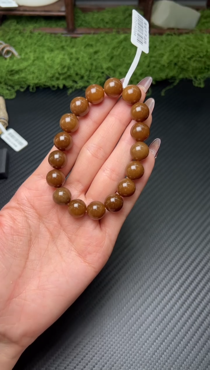 未镶嵌手串和田玉若羌微色差卡12