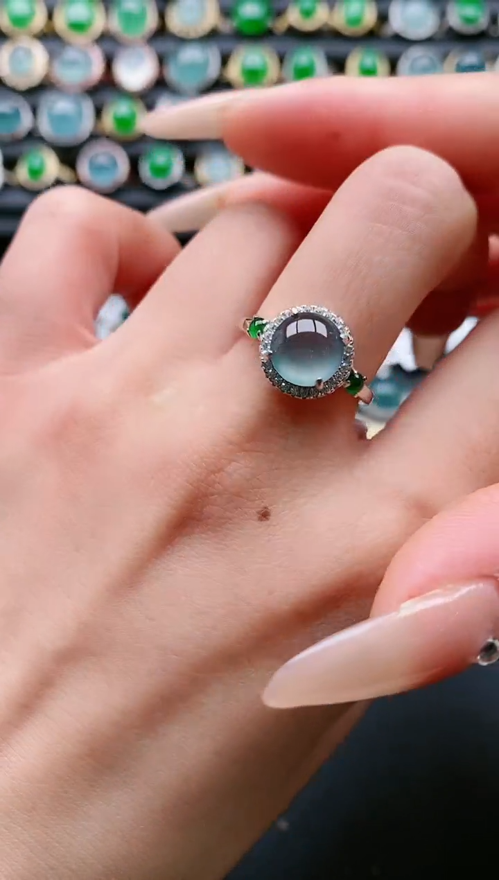 【闪购商品】翡翠戒指银S925镶嵌11111111