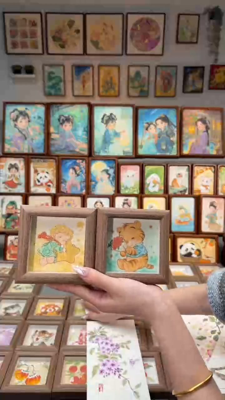 国画星星人 维尼小熊 一组11