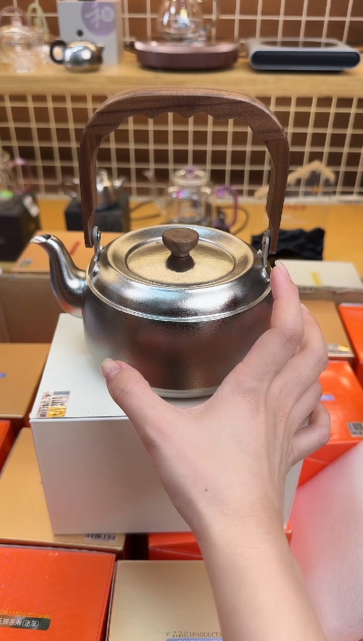 @@器钛纯钛提梁壶