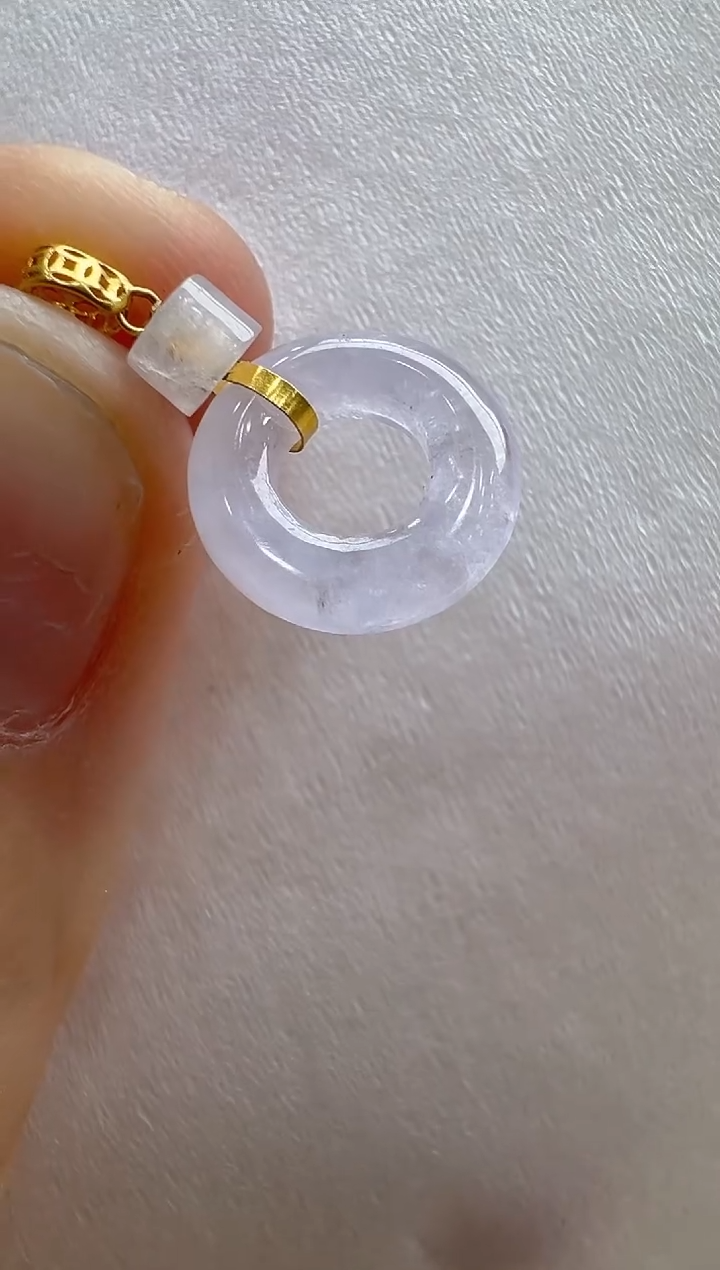 【闪购商品】翡翠吊坠(不含链)18K金镶嵌多样性发货拍一发一