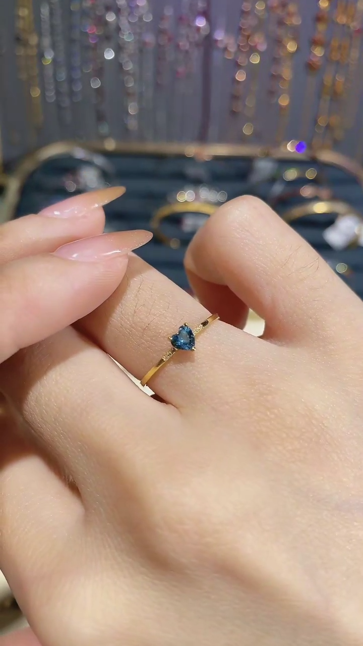 【闪购商品】碧玺戒指18K金镶嵌戒指