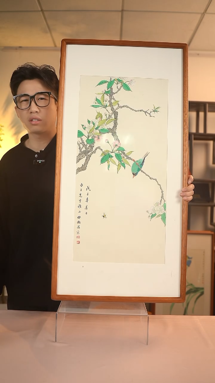 【闪购商品】书法林老师 工笔花鸟 2尺 hk