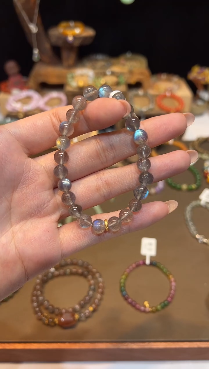 未镶嵌手链长石手饰@@