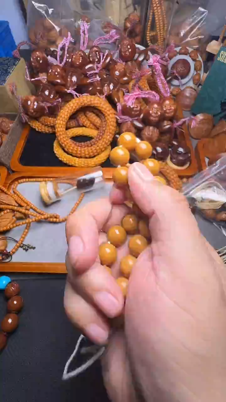 手串橄榄核猴头光珠