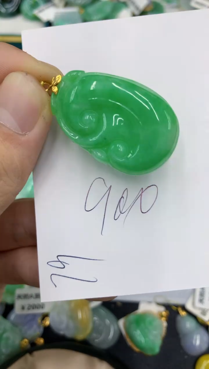 【闪购商品】翡翠颈饰18K金镶嵌号链接111111