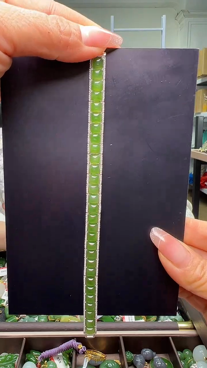 颈饰银S925镶嵌和田玉（多样性发货.发其一)12.26.31