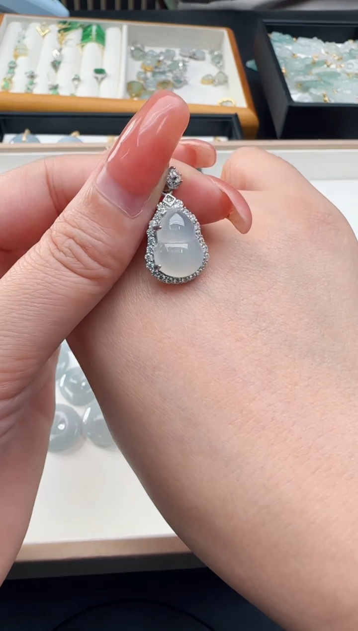 【闪购商品】翡翠颈饰银S925镶嵌TZG0118278