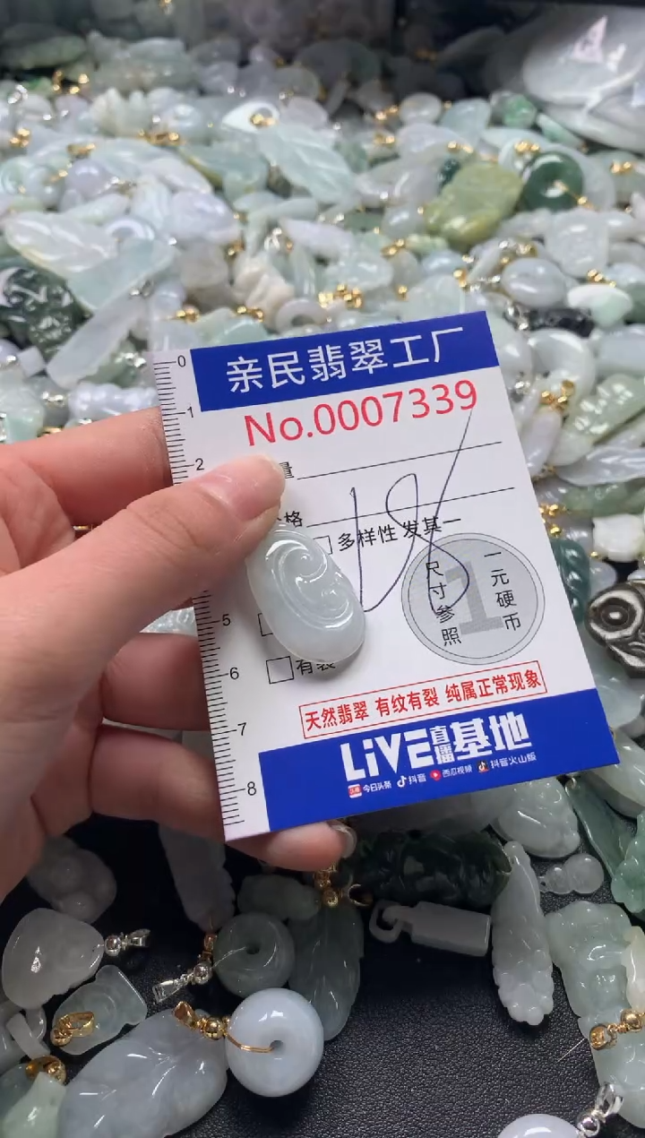 【闪购商品】翡翠吊坠(不含链)未镶嵌7339