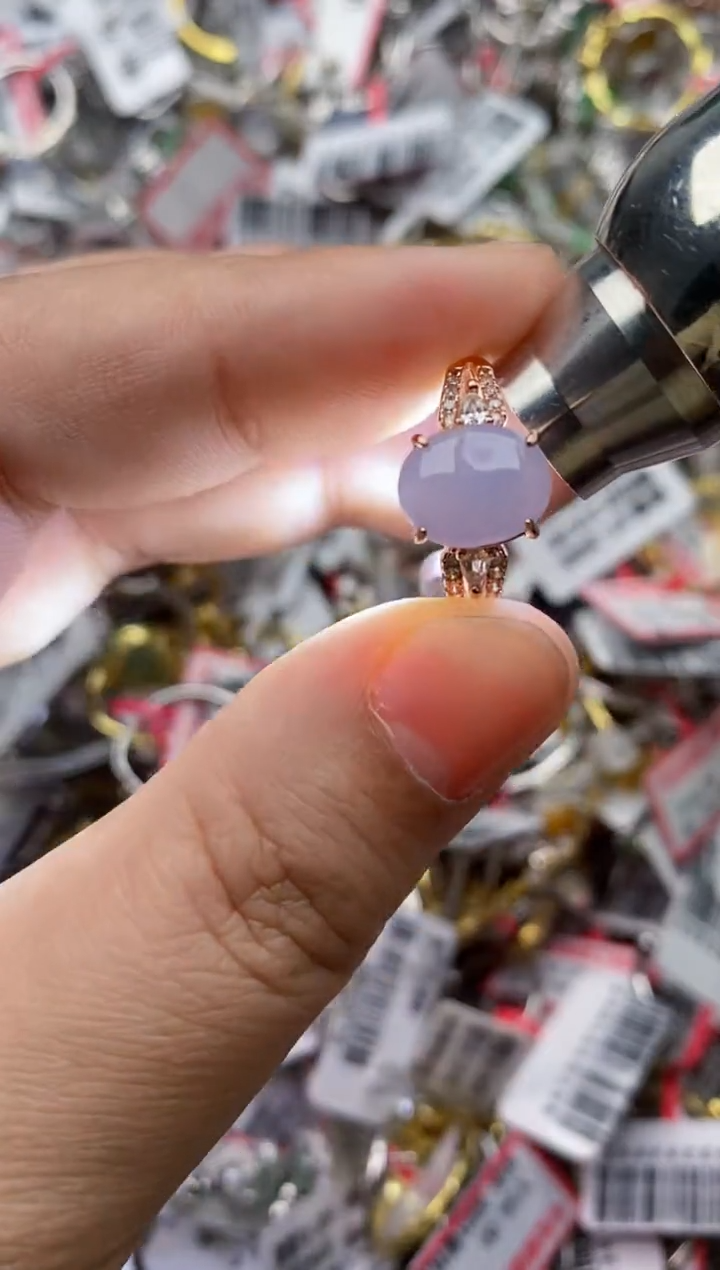 【闪购商品】翡翠戒指银S925镶嵌55555---1