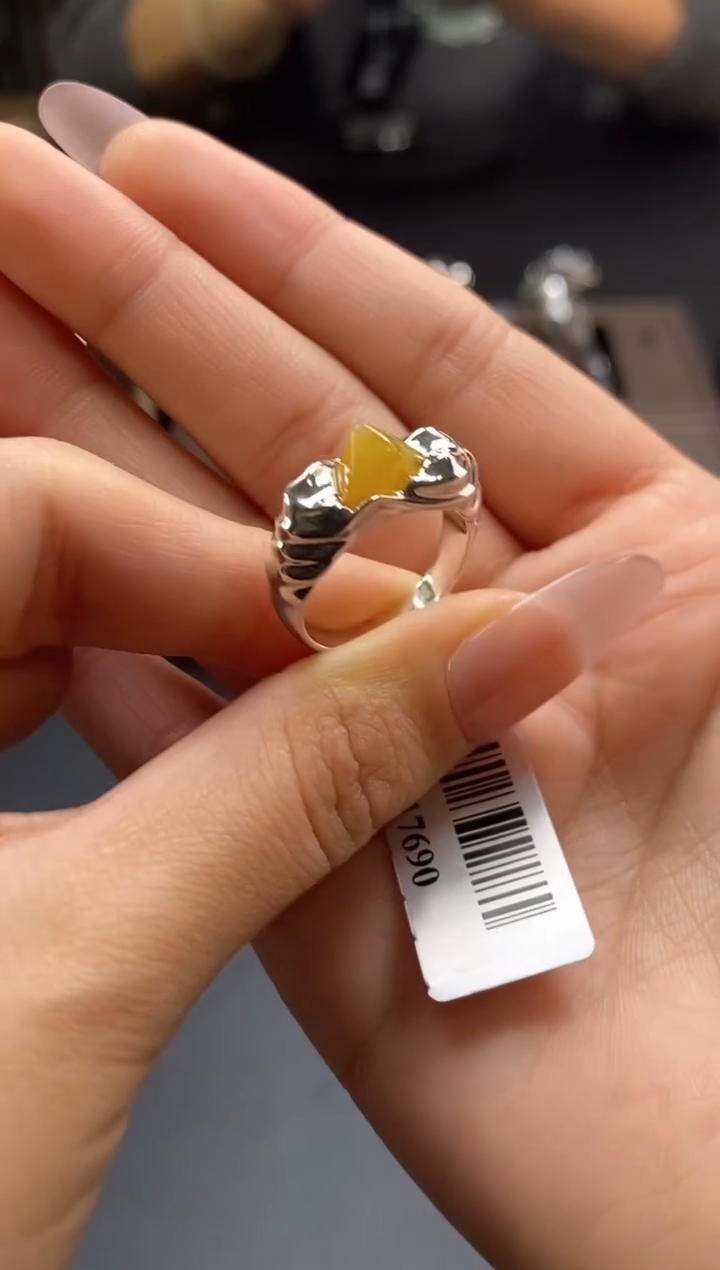 颈饰银S925镶嵌翡翠17690