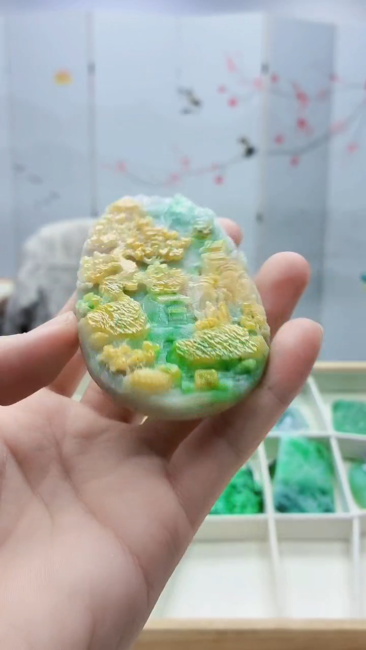 未镶嵌定制翡翠4688bb-毛货挂件66