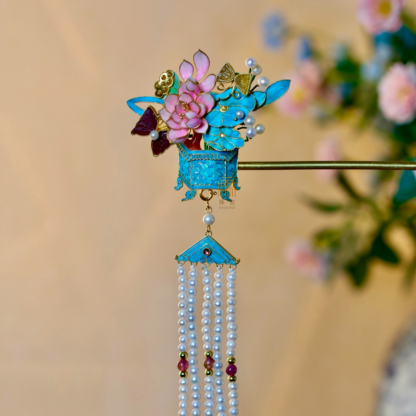 殊宫荷花古典发簪