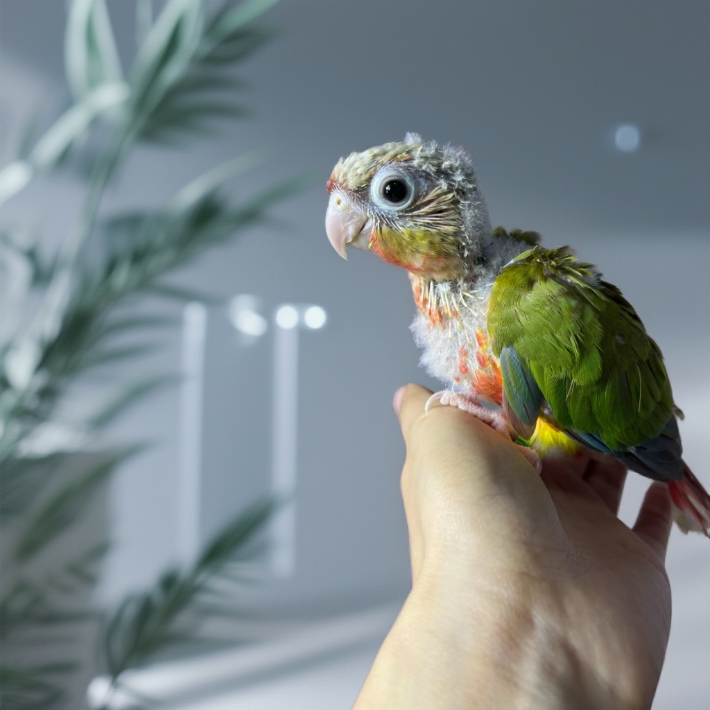 亲人粘人手养活体鹦鹉雏鸟一物一拍