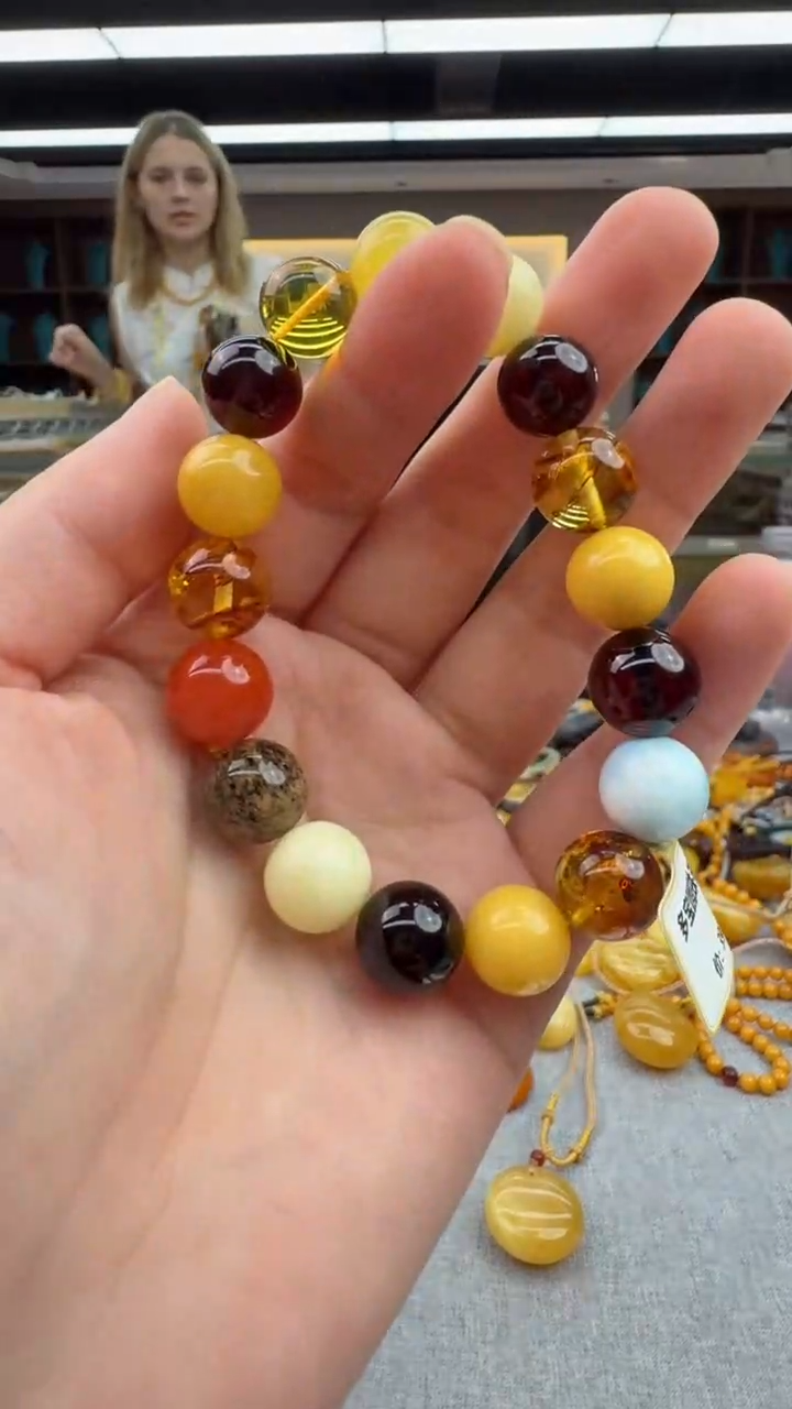 手链琥珀未镶嵌302秒拍号 假一罚三