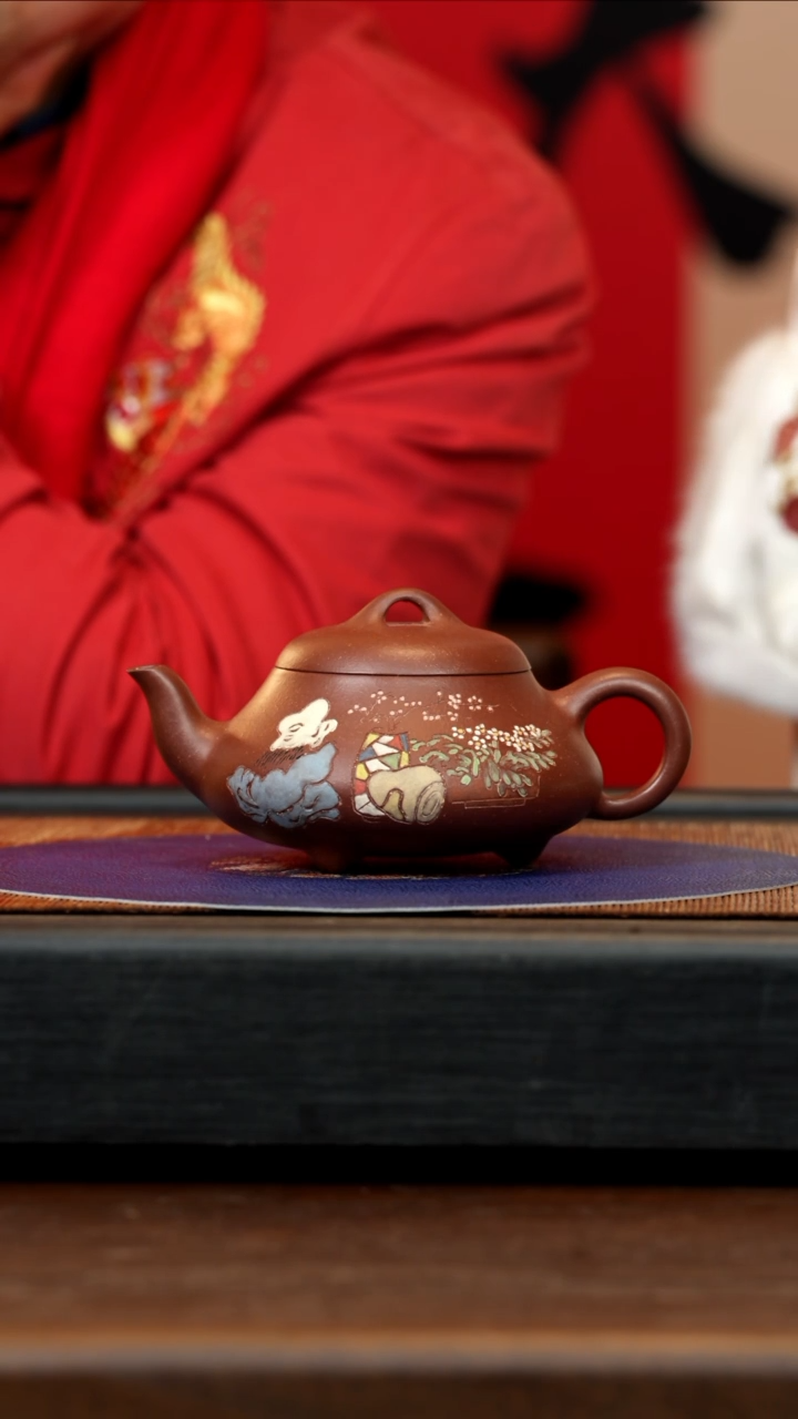 【闪购商品】紫砂茶壶CLQ 底槽清 汉棠石瓢 