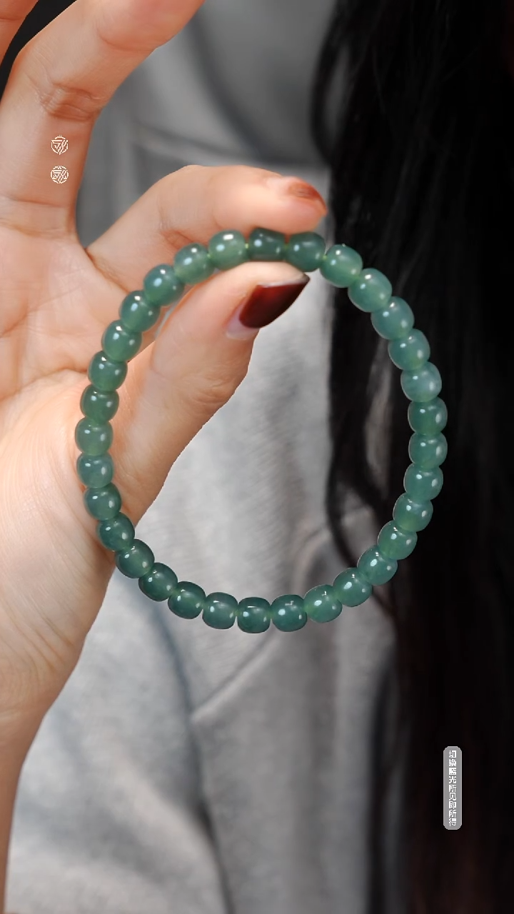 【闪购商品】翡翠手链未镶嵌天然危地马拉翡翠手串