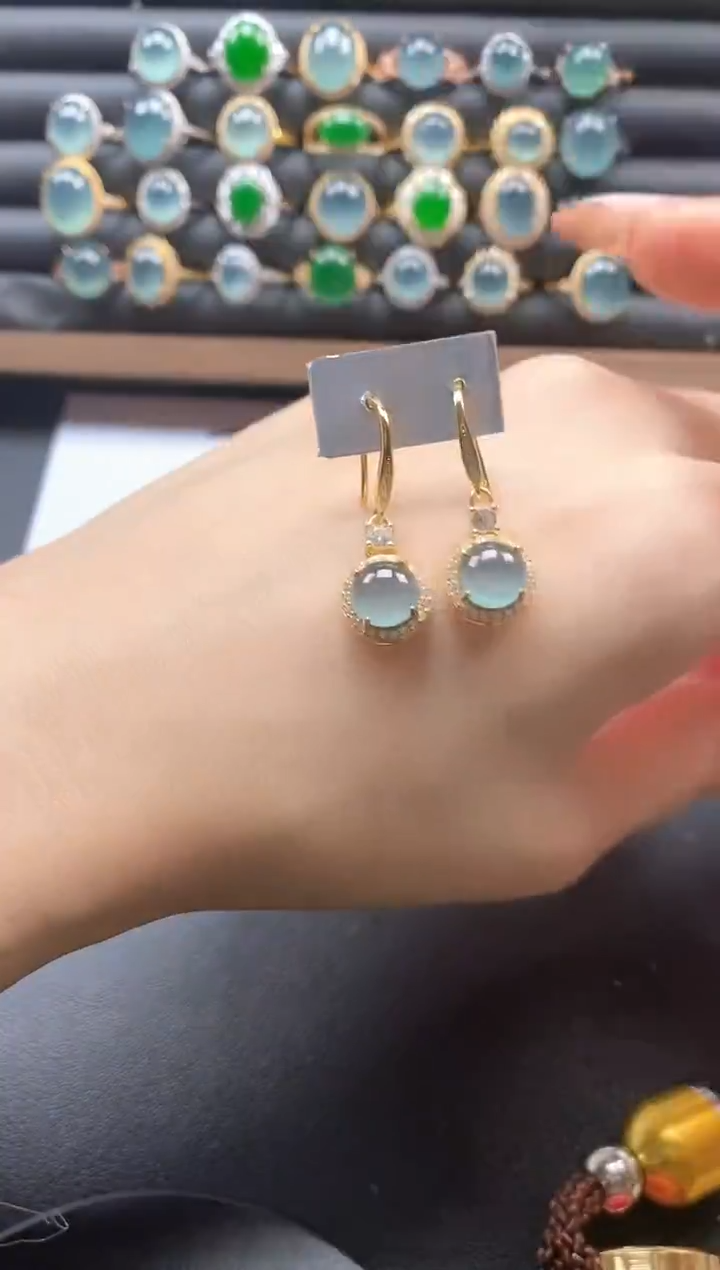 银S925镶嵌戒指翡翠5115