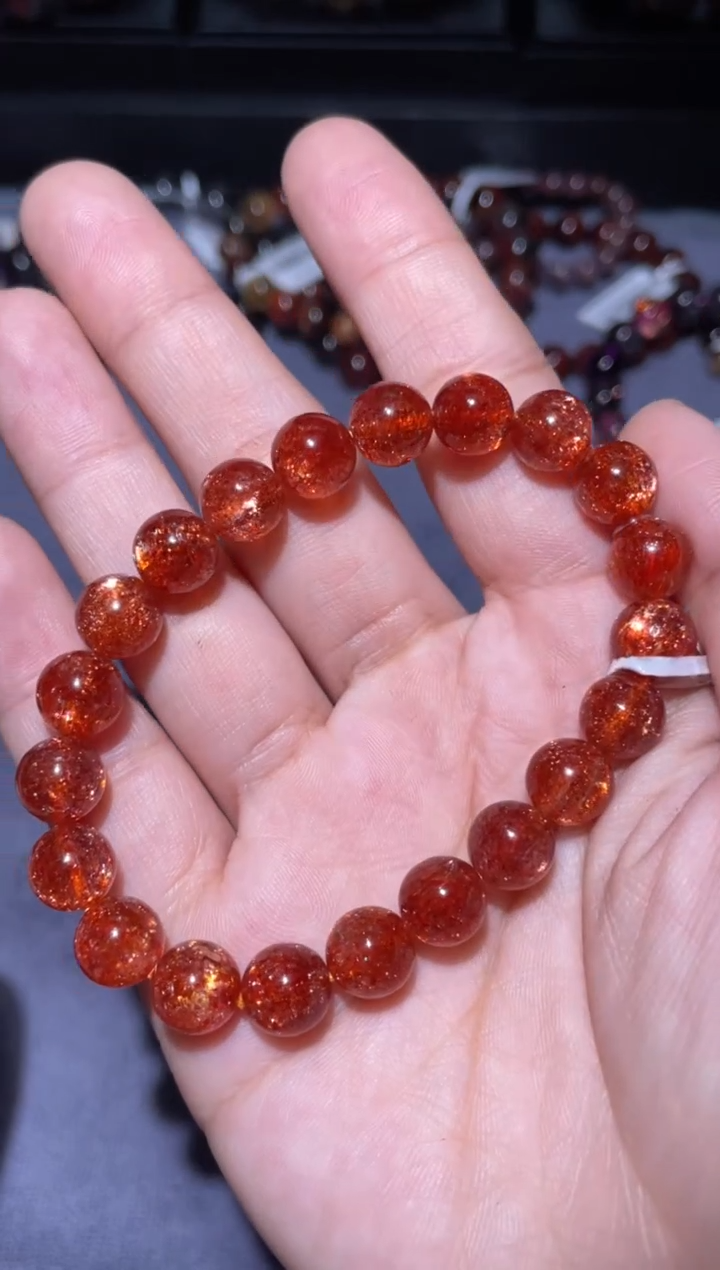 【闪购商品】日光石手链未镶嵌金太阳9mm-104