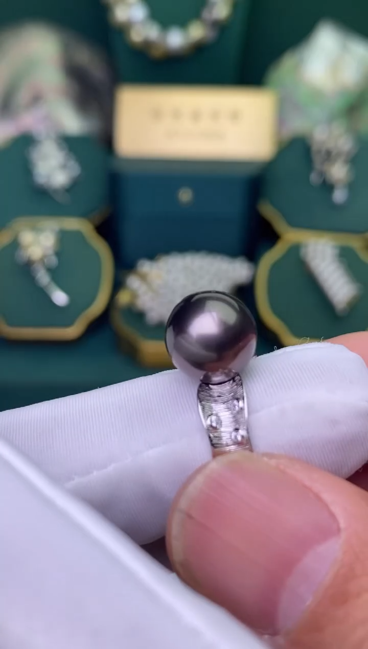 【闪购商品】海水珍珠戒指银S925镶嵌11