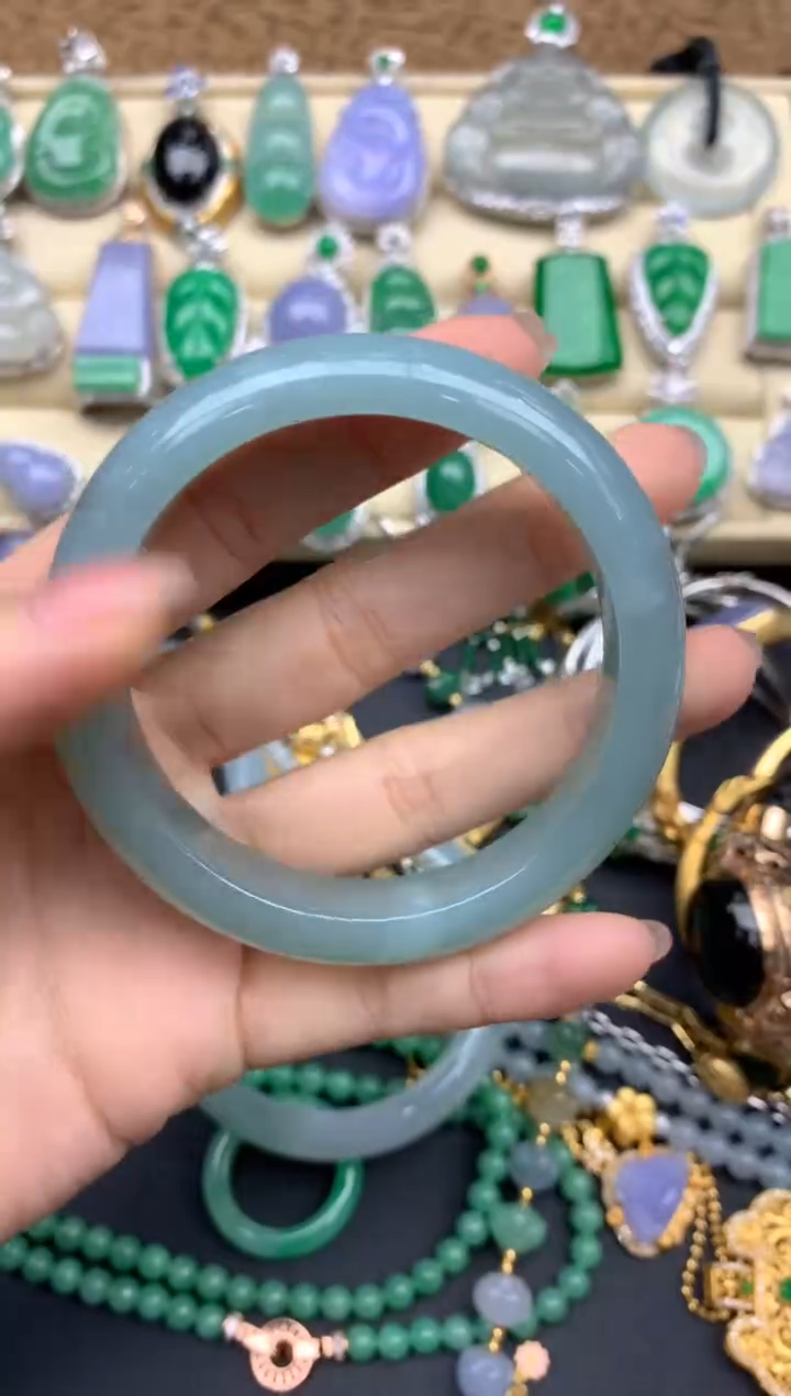 【闪购商品】翡翠手镯未镶嵌90-中国好珍宝