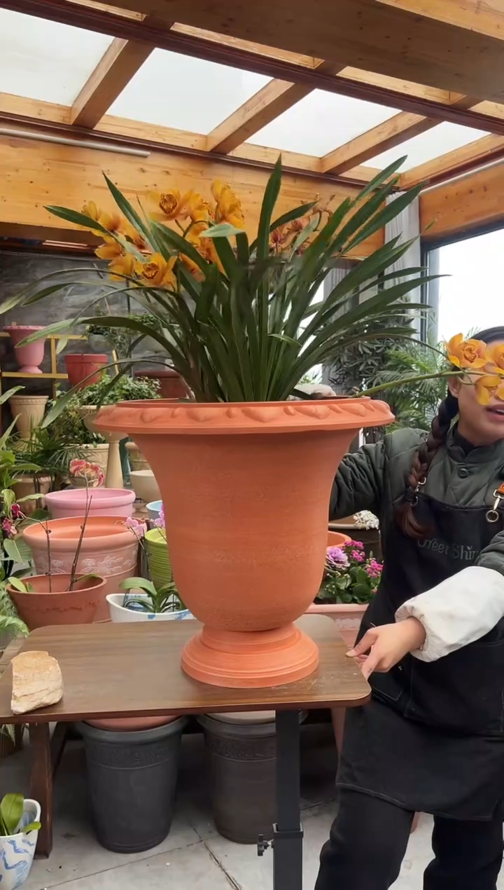 50*45.5/10ZA50/橙色茶酒杯强体花盆