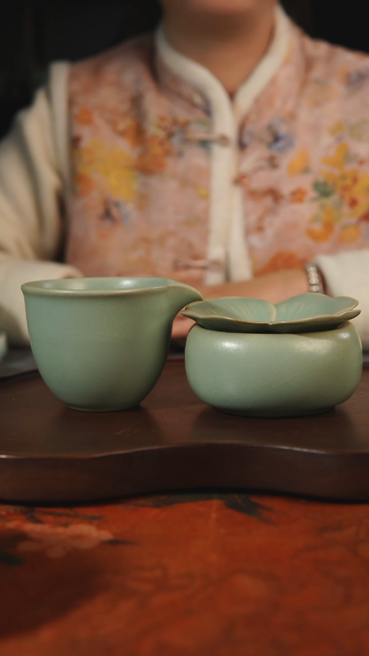 杯子瓷浙**雅汝州原产地原矿仿古老釉q