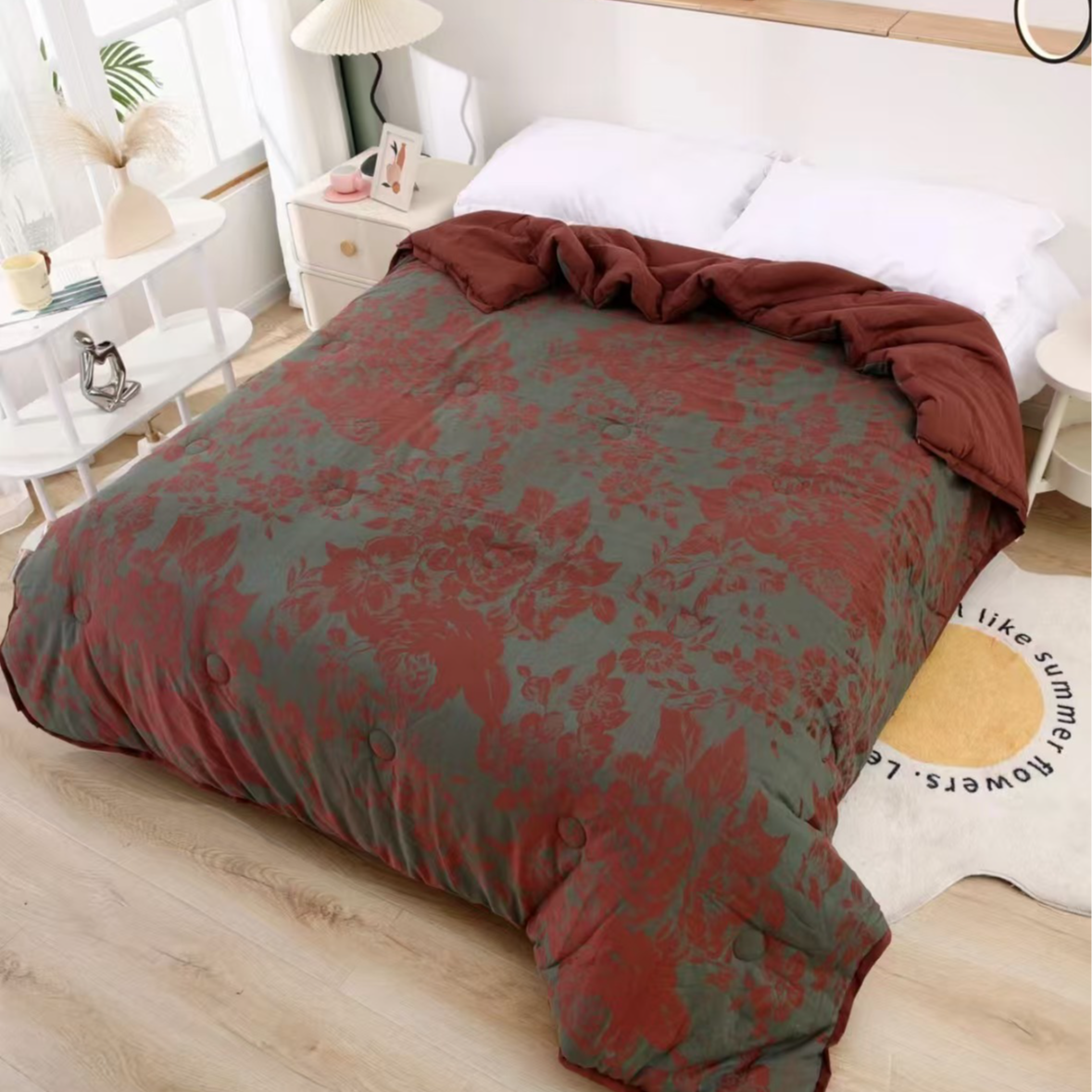 【炫花绿-行走被】120cm*150cm简约浮雕款宝宝行走被儿童被