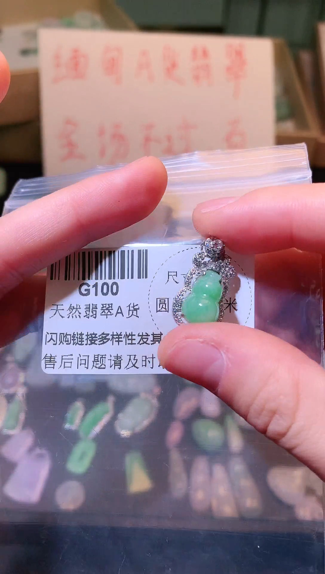 【闪购商品】翡翠颈饰未镶嵌精美翡翠G100