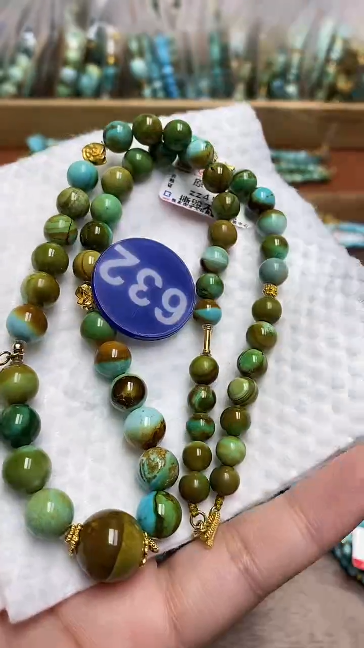 【闪购商品】绿松石项链18K金镶嵌632