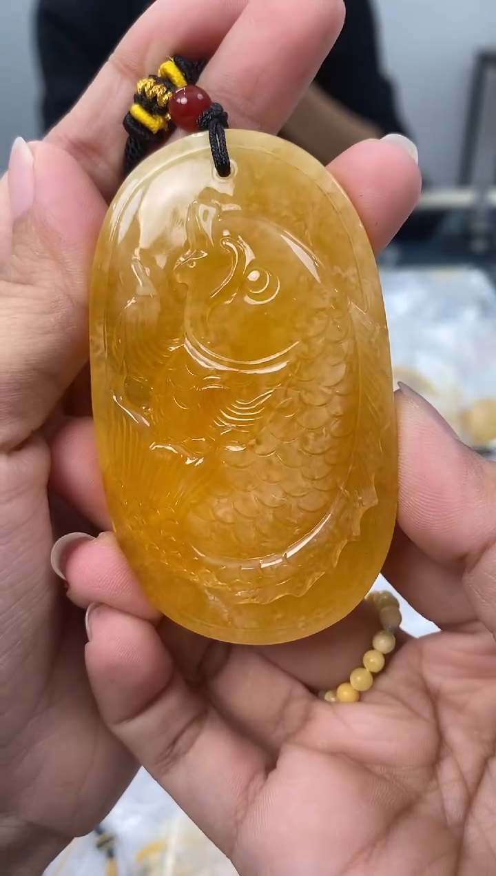 【闪购商品】琥珀裸石未镶嵌天然琥珀蜜蜡年年有余