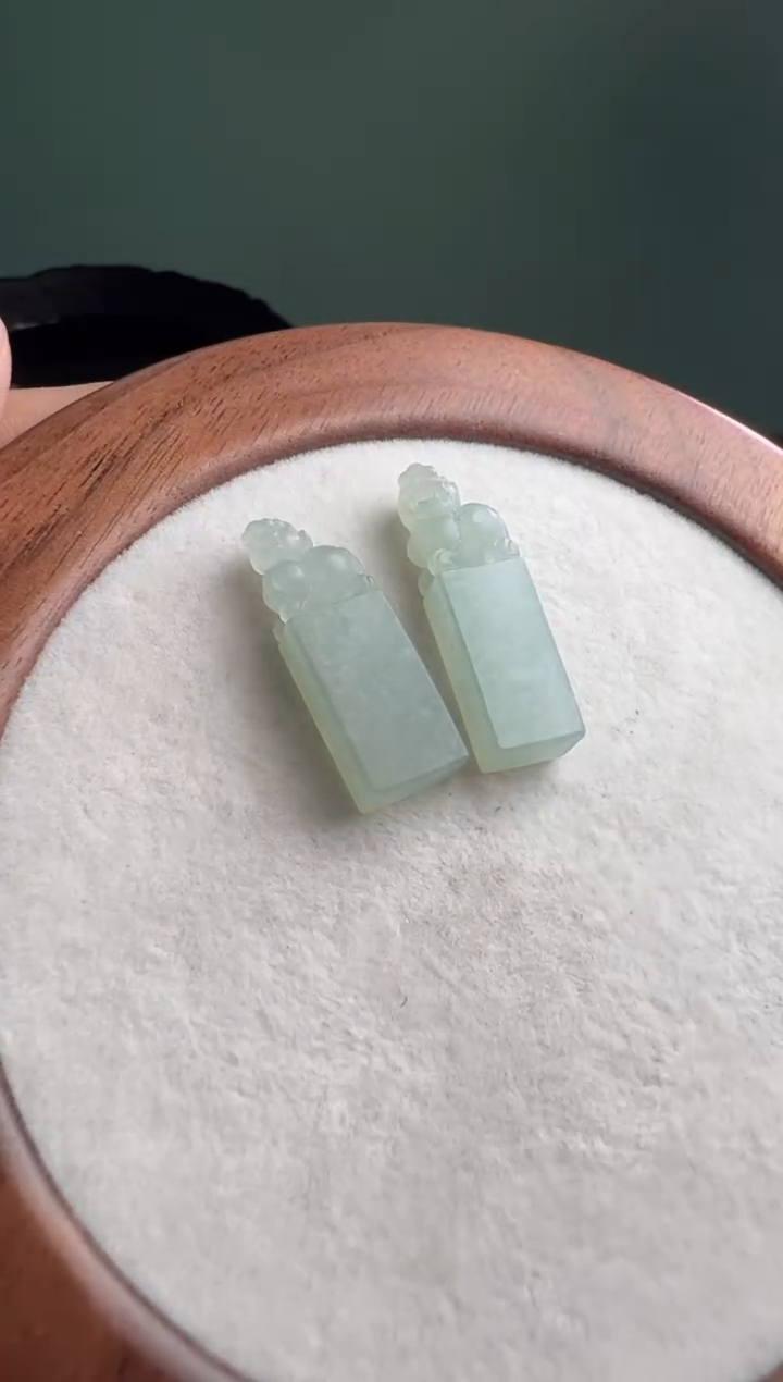 未镶嵌定制翡翠小印章多样性发其一