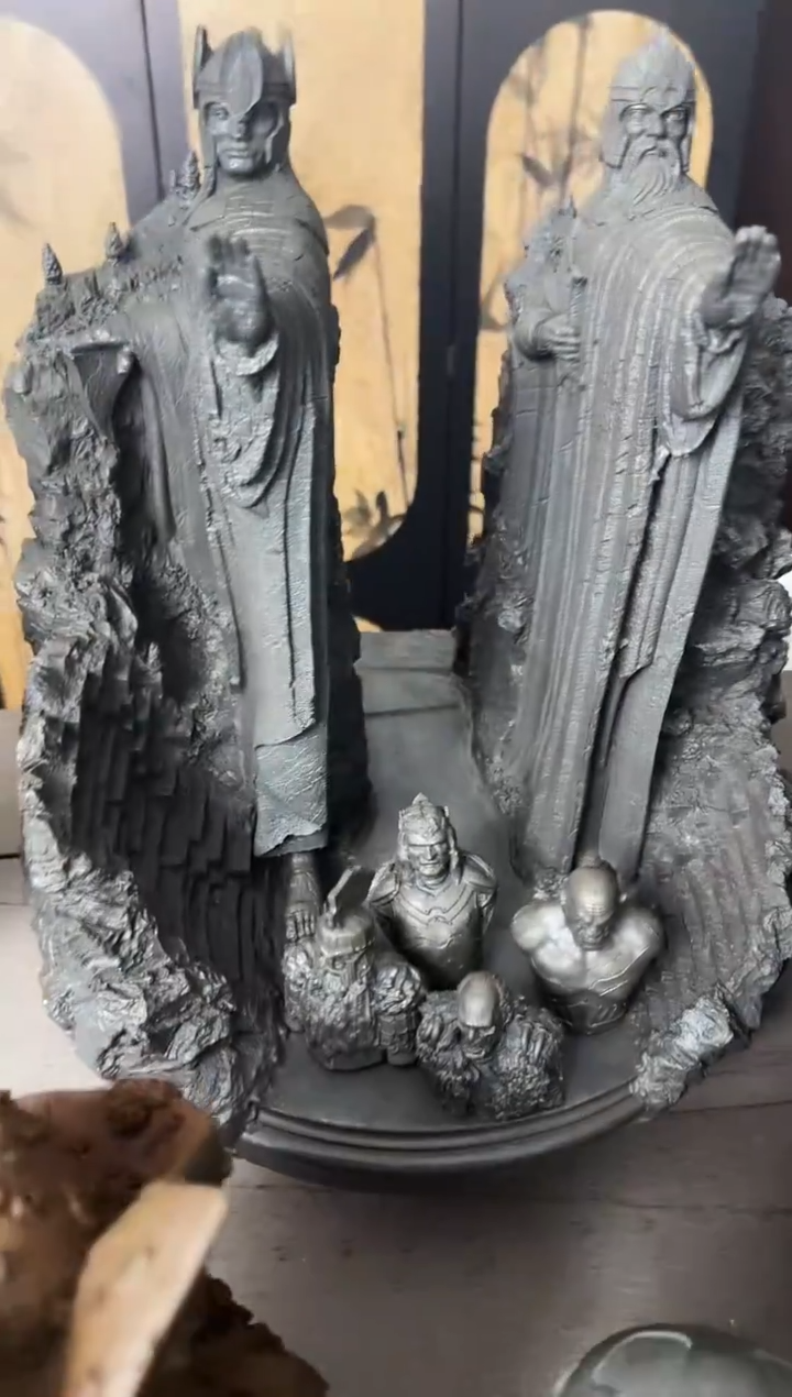 铁?****g实心铁艺摆件~~最大号阿苟纳斯像（黑色）