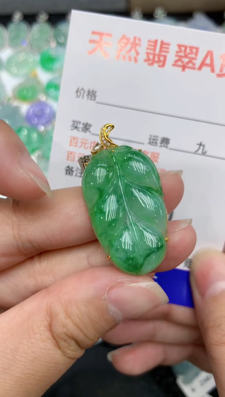 【闪购商品】翡翠颈饰18K金镶嵌111111111111