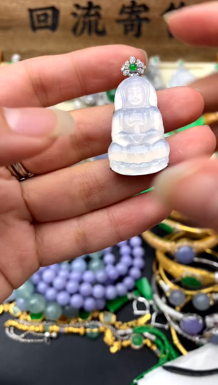 【闪购商品】翡翠颈饰18K金镶嵌381-中国好珍宝