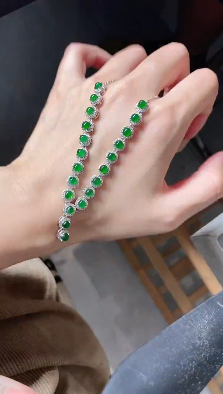 银S925镶嵌戒指翡翠51511