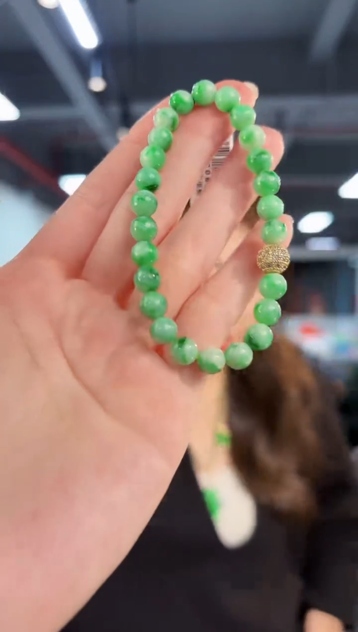 【闪购商品】翡翠手串未镶嵌缅料A货/支持复检/一件