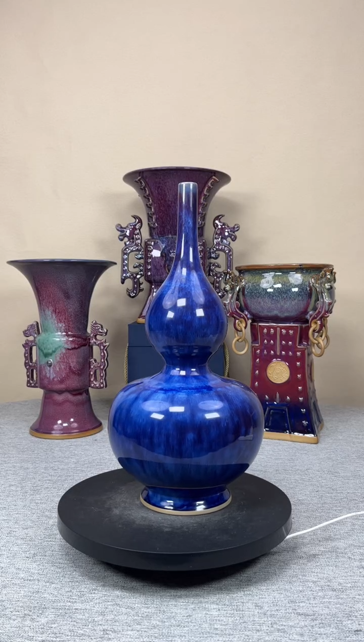 摆件陶神垕钧瓷收藏工艺品