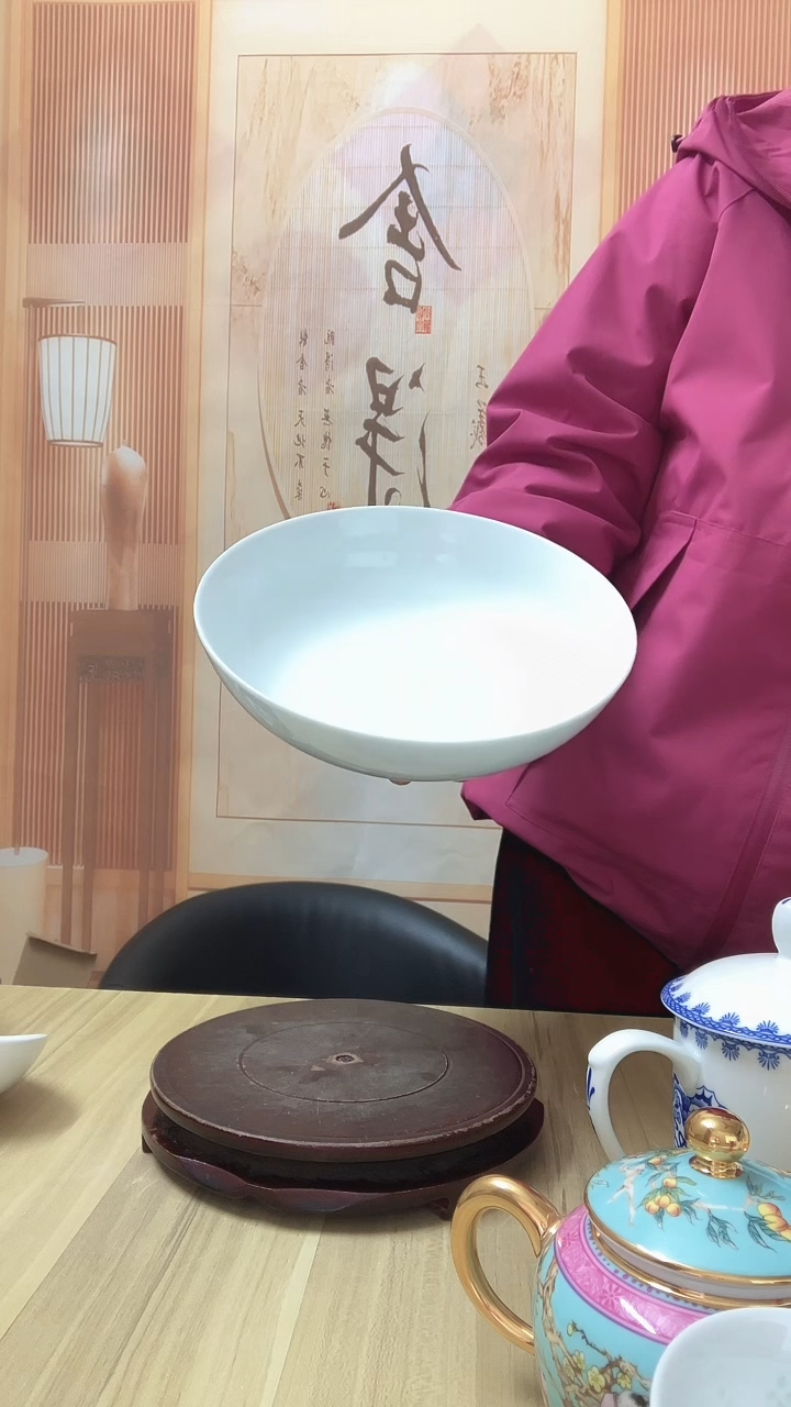 9英寸 高级白瓷罗汉汤盘 1个