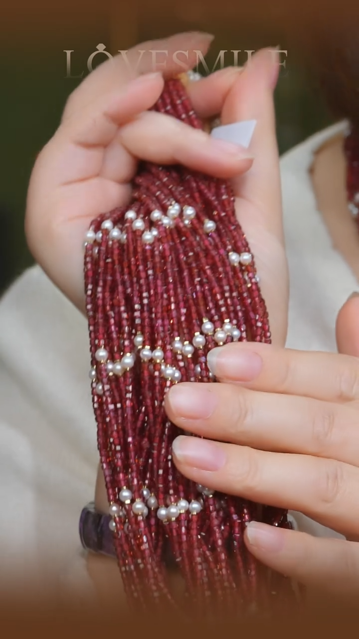 未镶嵌项链石榴石010多样性发货一件