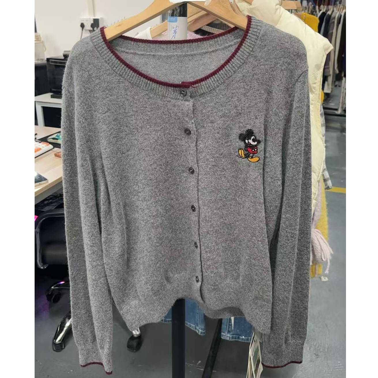 4582深灰 秋冬款气质长袖毛针织衫休闲时尚百搭