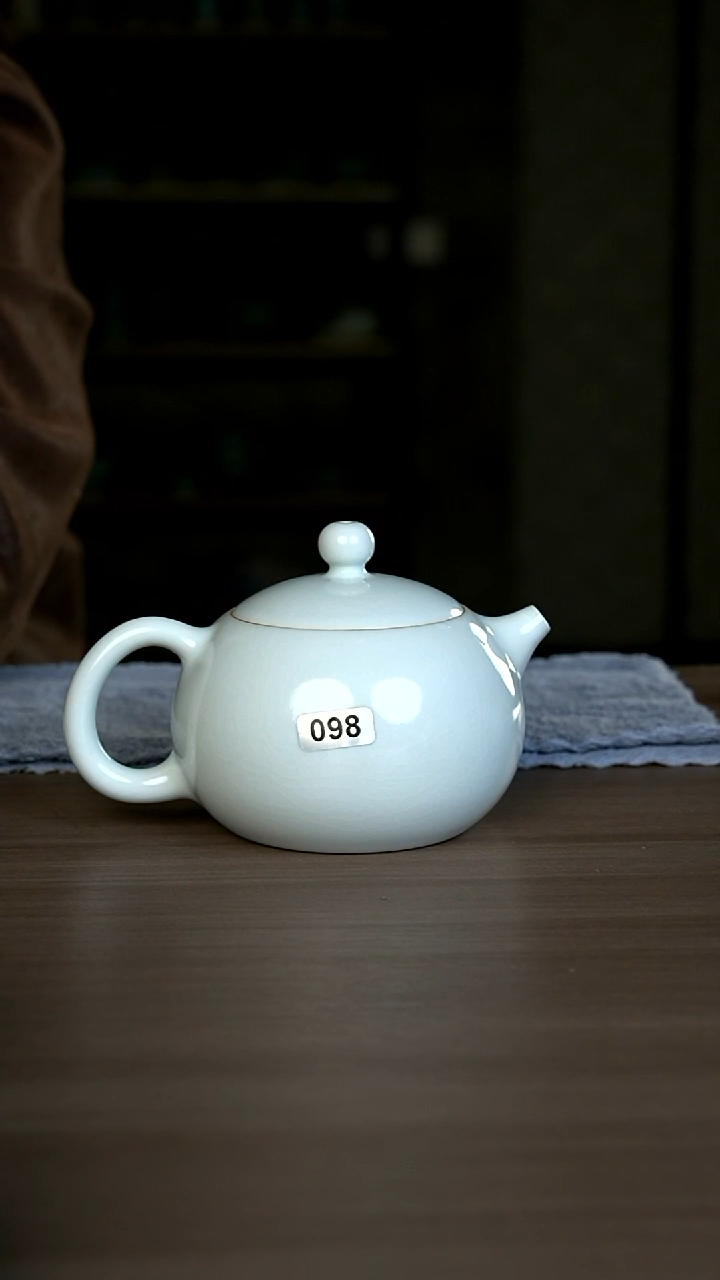 【闪购商品】杯098号月白大西施壶微瑕开片